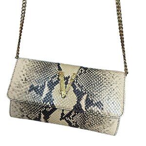 Versace Women's Snakeskin Virtus Wallet On Chain Shoulder Bag, 1006264